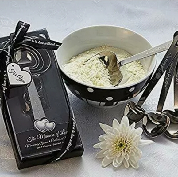Gift Set Stainless Steel Measuring Spoons with cute sayings NEW IN BOX - Picture 2 of 5